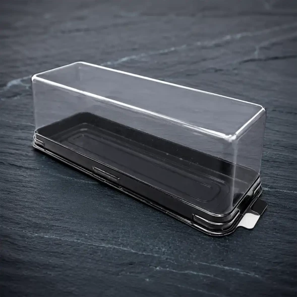 Коробка для пирожных Эклер с прозрачной крышкой 170*67*56мм уп 10шт