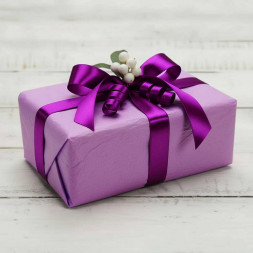 Бумага жатая однотонная лавандовая размер 70см*5м