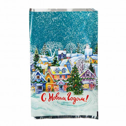 Пакет фольга Заснеженный город 25*40см уп 100шт