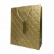 Пакет ЛЮКС Стеганый с золотыми клепками размер 26*32*12см