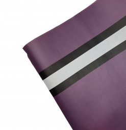 Фетр ламинированный с полоской сливовый размер 60см*5м