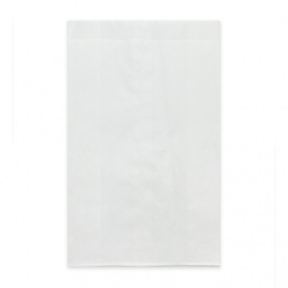 Пакет бумажный белый с плоским дном 40г/м2 размер 40*25*10см уп 10шт