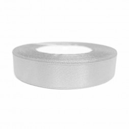 Лента атласная серебряная размер 1,5см*23м