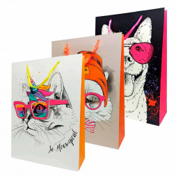 Пакет ЛЮКС Диско звери размер 31*42*12см