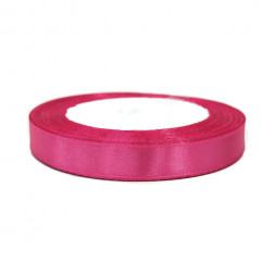 Лента атласная розовая размер 1см*23м