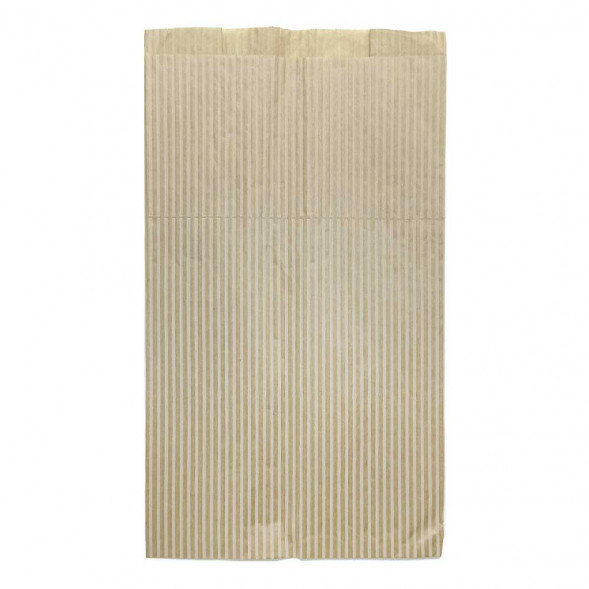 Пакет бумажный крафт полоса 40г/м2 размер 35*20*10см уп 10шт