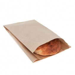 Пакет бумажный крафт полоса 40г/м2 размер 35*20*10см уп 10шт