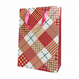 Пакет ЛЮКС Клетка Тартан размер 22*31*10см