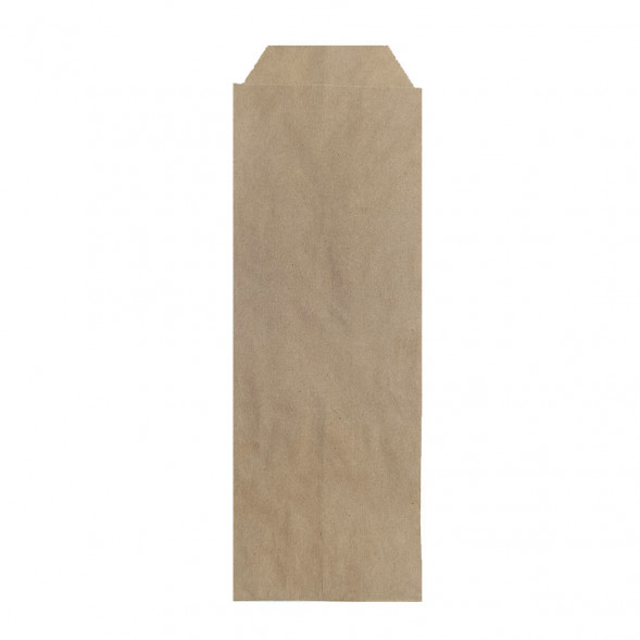 Пакет бумажный крафт под столовые приборы 40г/м2 размер 22*7см уп 10шт