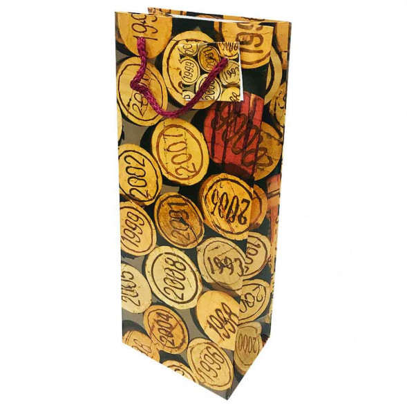 Пакет под бутылку Ламинированный размер 14*35*11см  