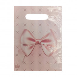 Пакет вырубной ПВД Персиковый бант 20*30см 35 мкм 100шт