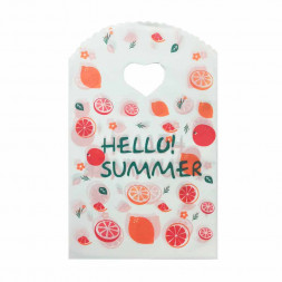 Пакет вырубной ПНД Привет, лето! 13*20см 45 мкм 50шт