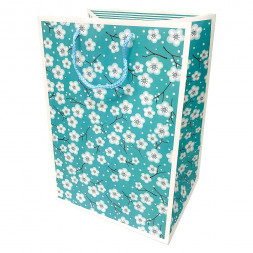 Пакет ЛЮКС Сакура с широким дном размер 26*38*21см