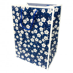 Пакет ЛЮКС Сакура с широким дном размер 26*38*21см