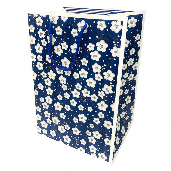 Пакет ЛЮКС Сакура с широким дном размер 26*38*21см