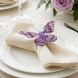Бабочка на прищепке фиолетовая размер 8см