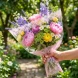Пленка в рулоне с рисунком Ажур розовый жемчуг размер 70см