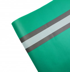 Фетр ламинированный с полоской зеленый размер 60см*5м