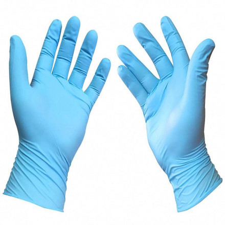 Перчатки нитриловые Benovy голубые 100 пар XL
