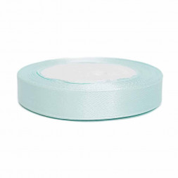 Лента атласная бело-голубая размер 1,5см*23м