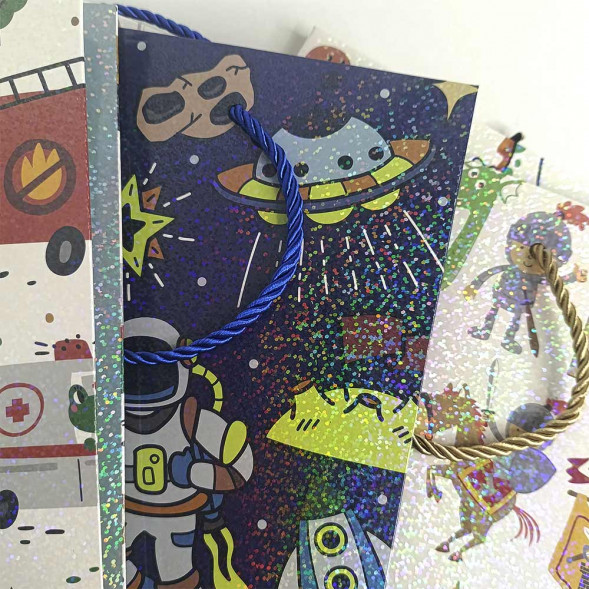 Пакет ЛЮКС Детский ассорти голограмма размер 26*32*12см