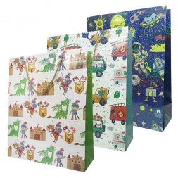 Пакет ЛЮКС Детский ассорти голограмма размер 26*32*12см