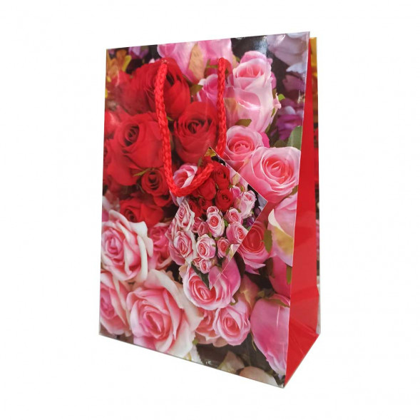 Пакет ламинированный Цветы 14*20*7см 