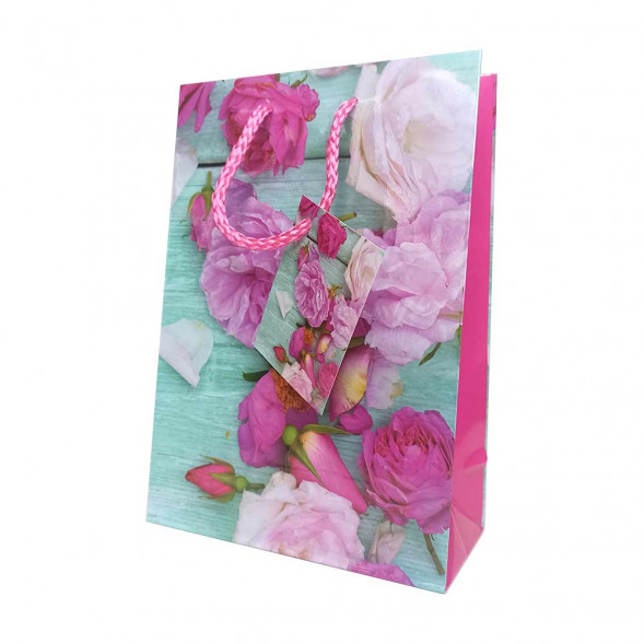 Пакет ламинированный Цветы 14*20*7см 