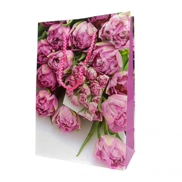 Пакет ламинированный Цветы 14*20*7см 