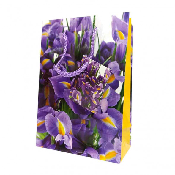 Пакет ламинированный Цветы 14*20*7см 