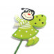 Топпер Пчелка зеленая размер 6*7см H-50см