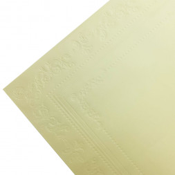 Бумага тисненая Барокко шампань размер листа 53см*53см