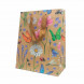 Пакет крафт Цветы размер 18*23*10см
