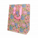 Пакет крафт Цветы размер 18*23*10см