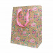 Пакет крафт Цветы размер 18*23*10см