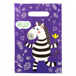 Пакет вырубной ПВД Счастливая зебра 20*30см 35 мкм 100шт