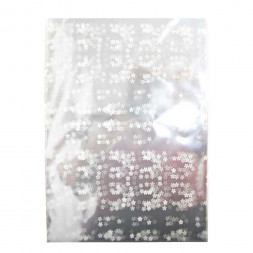 Пакет подарочный прозрачный Цветы размер 70*100см (уп 50шт)