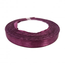 Лента атласная бургунди размер 1см*23м