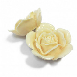 Декор из пластика Роза диаметр 6см