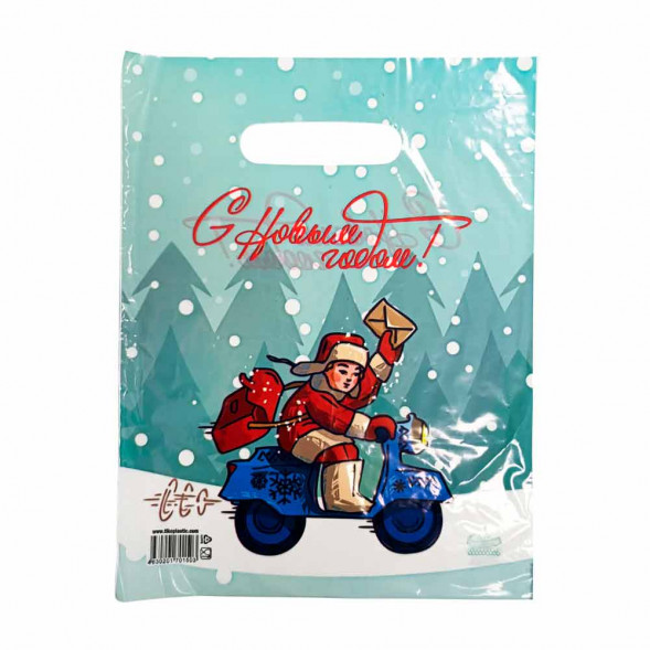 Пакет вырубной ПВД Почтальон 20*30см 35 мкм 100шт