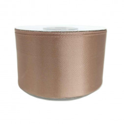 Лента атласная коричневый пекан размер 5см*23м
