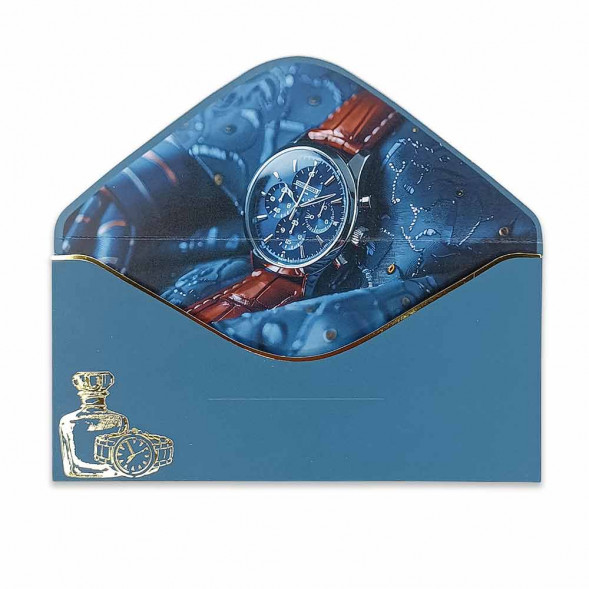 Конверт для денег С юбилеем! 8*16,5см арт 58792