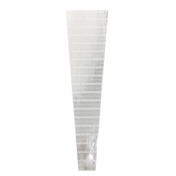 Конус прозрачный с рисунком Горох размер 21*80см уп 50шт