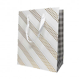 Пакет ЛЮКС Клепки золотые размер 18*23*10см