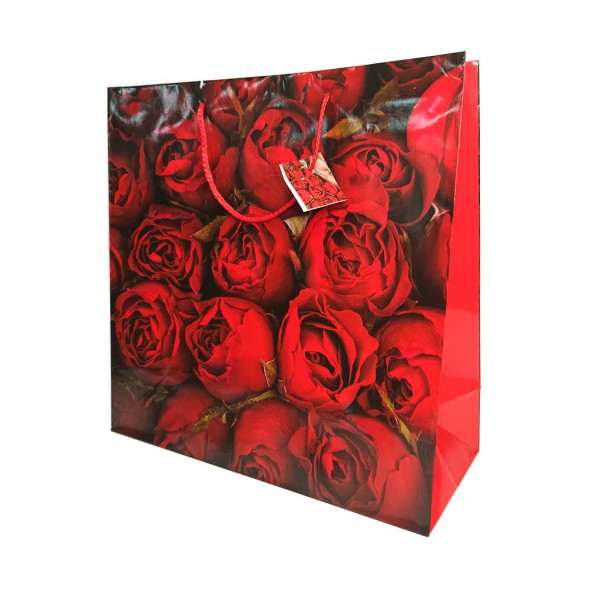 Пакет ламинированный Цветы размер 37*37*15см 