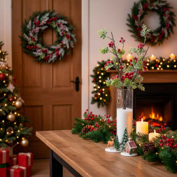 Ветка декор новогодний Н-105см