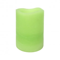 Светодиодная свеча салатовая размер 8*10см
