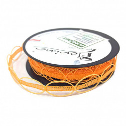 Кружево тесьма оранжевая размер 3-4см*10м