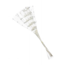 Веточка декор с бусинами h-20см