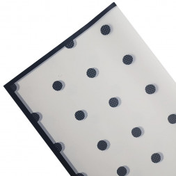 Пленка Горох черный на белом размер 58*58см 50мкм